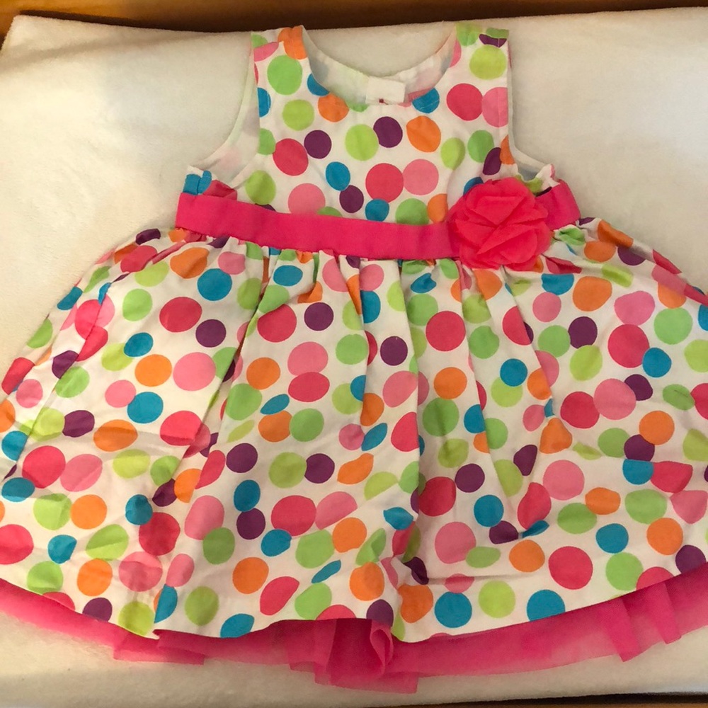 polka dotted dress